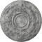 Ekena Millwork Oslo Ceiling Medallion (Fits Canopies up to 10 1/2"), 28 1/8"OD x 1 3/4"P, Ultra Pure White Crackle CM28OSUWC - alternate 1